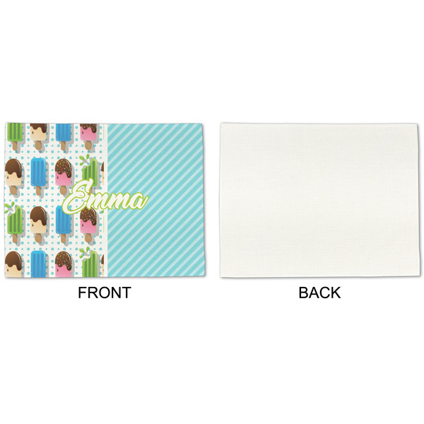 Popsicles and Polka Dots Linen Placemat - APPROVAL Single (single sided)