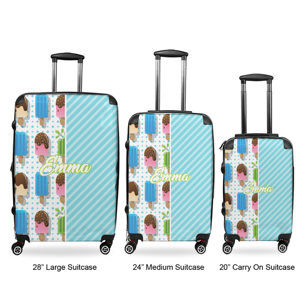 Popsicles and Polka Dots Luggage Bags all sizes - With Handle
