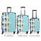 Popsicles and Polka Dots Luggage Bags all sizes - With Handle