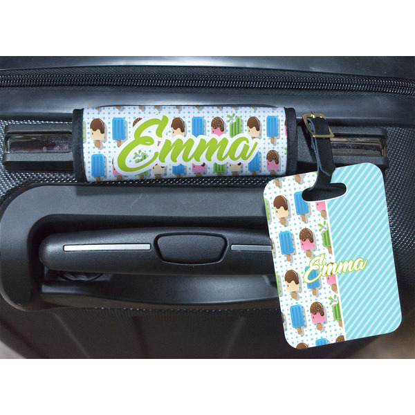 Popsicles and Polka Dots Luggage Wrap & Tag