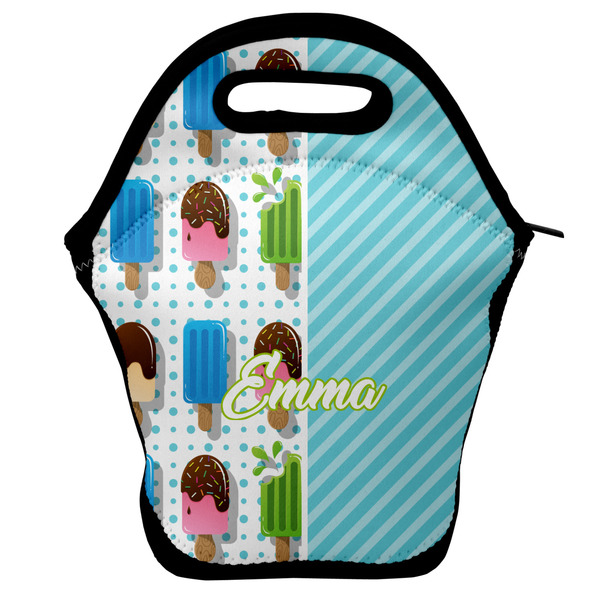 Custom Popsicles and Polka Dots Lunch Bag w/ Name or Text