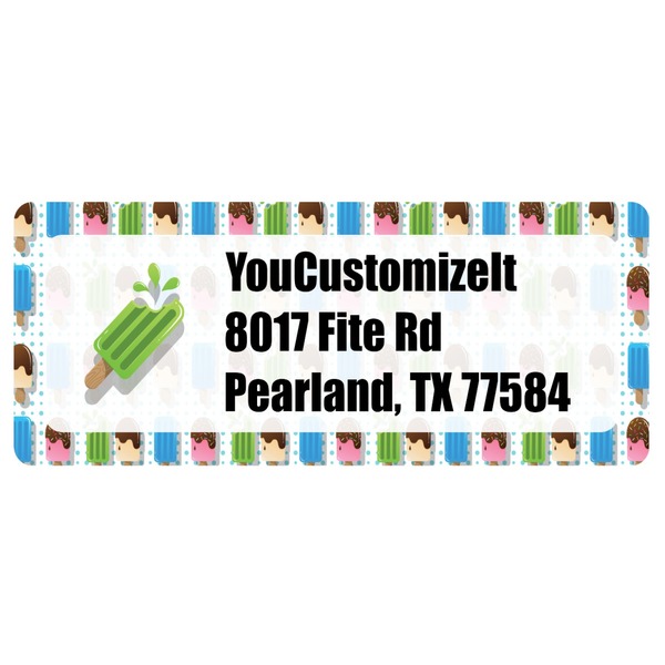 Custom Popsicles and Polka Dots Return Address Labels (Personalized)