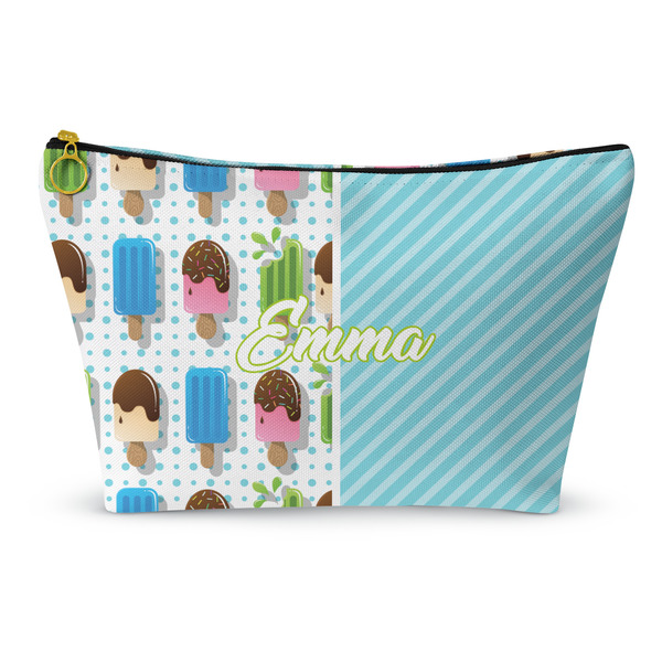 Custom Popsicles and Polka Dots Makeup Bag - Small - 8.5"x4.5" (Personalized)
