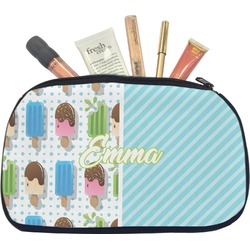 Popsicles and Polka Dots Makeup / Cosmetic Bag - Medium (Personalized)
