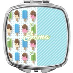 Popsicles and Polka Dots Compact Makeup Mirror (Personalized)