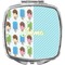 Popsicles and Polka Dots Compact Makeup Mirror (Personalized)