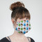 Popsicles and Polka Dots Mask - Quarter View on Girl