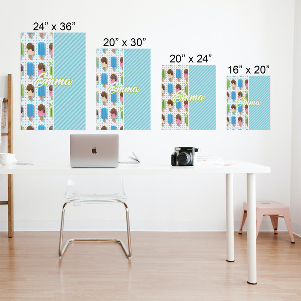 Popsicles and Polka Dots Matte Poster - Sizes