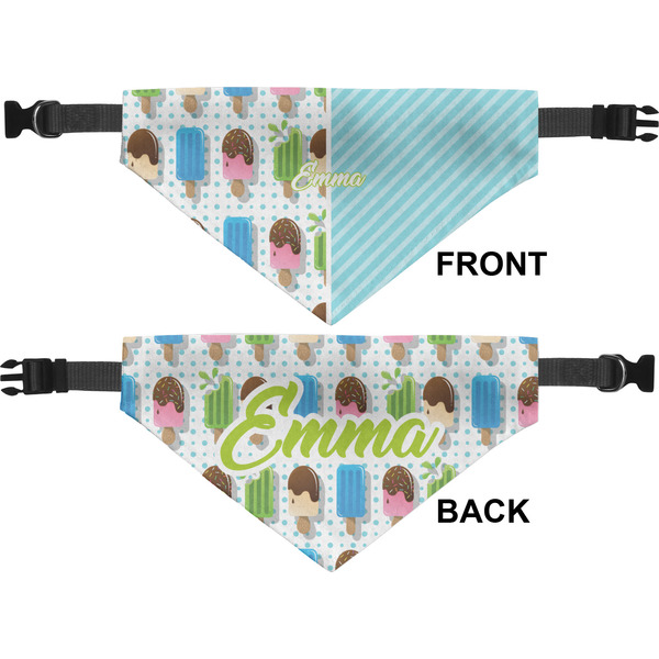 Popsicles and Polka Dots Medium Dog Bandana Approval