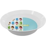 Popsicles and Polka Dots Melamine Bowl - 12 oz (Personalized)