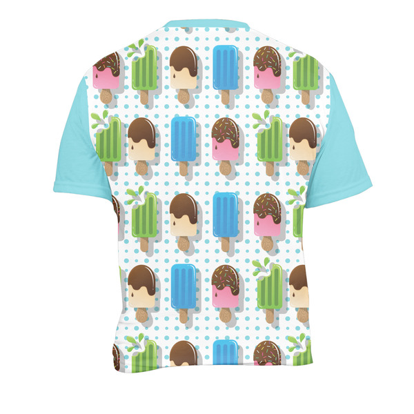 Popsicles and Polka Dots Men's Crew Neck T Shirt Medium - Back