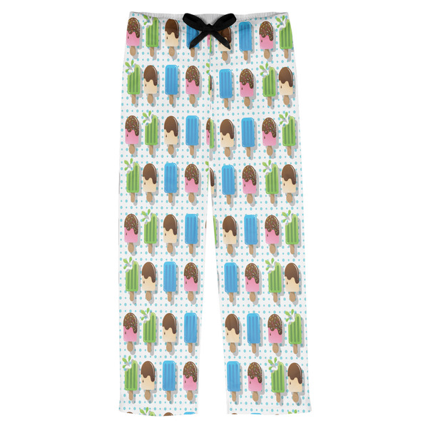 Custom Popsicles and Polka Dots Mens Pajama Pants - L