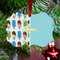 Popsicles and Polka Dots Metal Benilux Ornament - Lifestyle