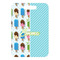 Popsicles and Polka Dots Metal Luggage Tag - Front Without Strap