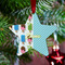 Popsicles and Polka Dots Metal Star Ornament - Lifestyle