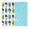 Popsicles and Polka Dots Microfiber Dish Rag - Front/Approval