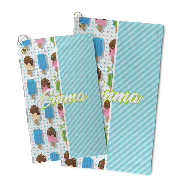 Popsicles and Polka Dots Microfiber Golf Towel - PARENT/MAIN