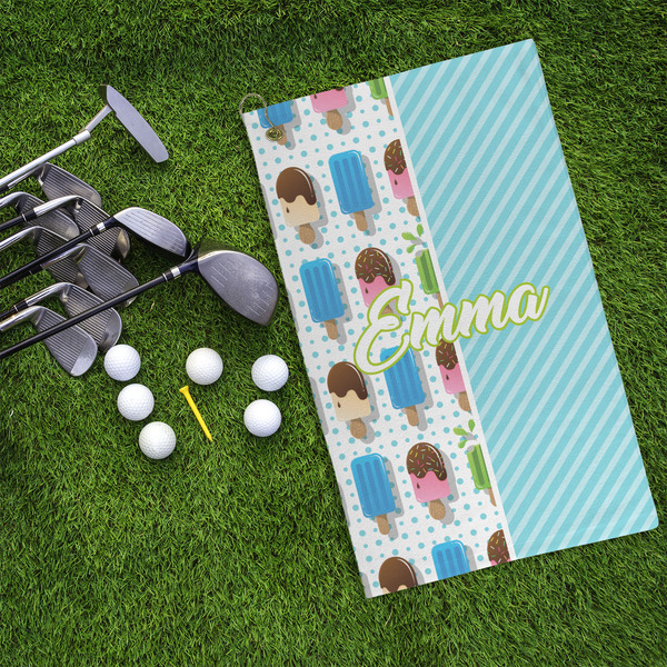 Popsicles and Polka Dots Microfiber Golf Towels - LIFESTYLE