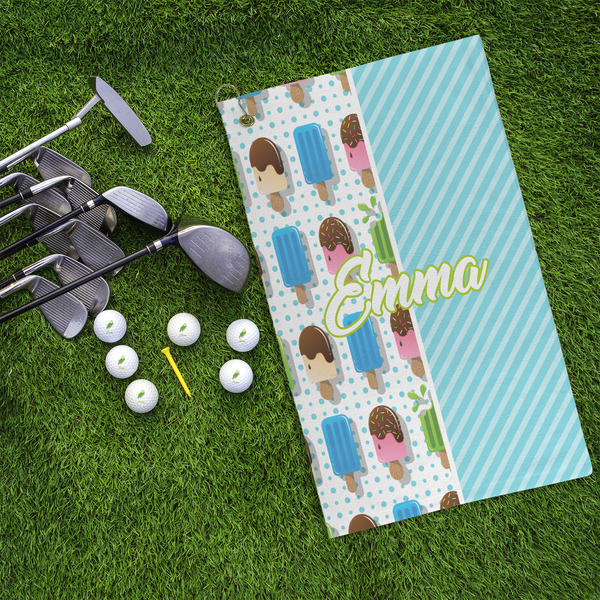 Popsicles and Polka Dots Microfiber Golf Towels - LIFESTYLE