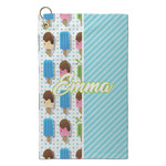 Popsicles and Polka Dots Microfiber Golf Towel - Small (Personalized)