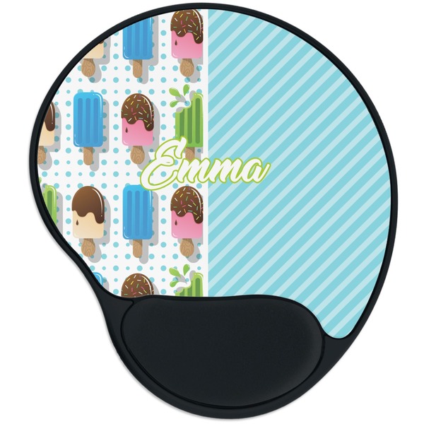 Custom Popsicles and Polka Dots Mouse Pad with Wrist Support