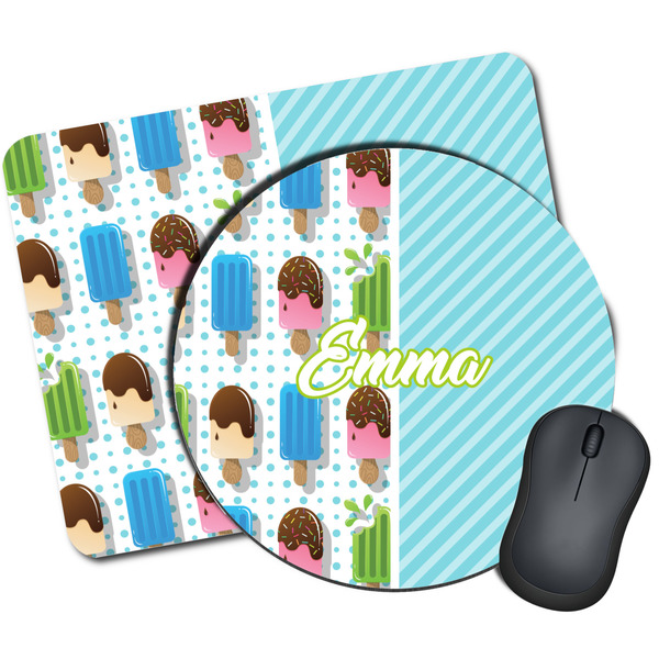 Custom Popsicles and Polka Dots Mouse Pad (Personalized)