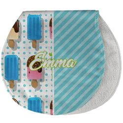Popsicles and Polka Dots Burp Pad - Velour w/ Name or Text