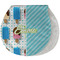 Popsicles and Polka Dots Burp Pad - Velour w/ Name or Text