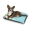 Popsicles and Polka Dots Outdoor Dog Beds - Medium - IN CONTEXT