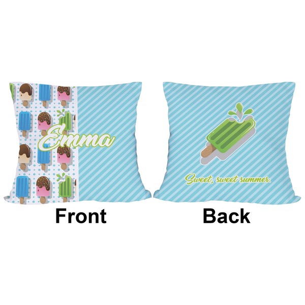 Popsicles and Polka Dots Outdoor Pillow - 20x20