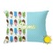 Popsicles and Polka Dots Outdoor Throw Pillow (Rectangular - 12x16)