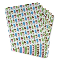 Popsicles and Polka Dots Binder Tab Divider - Set of 6 (Personalized)