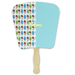 Popsicles and Polka Dots Paper Fan (Personalized)