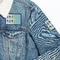 Popsicles and Polka Dots Patches Lifestyle Jean Jacket Detail