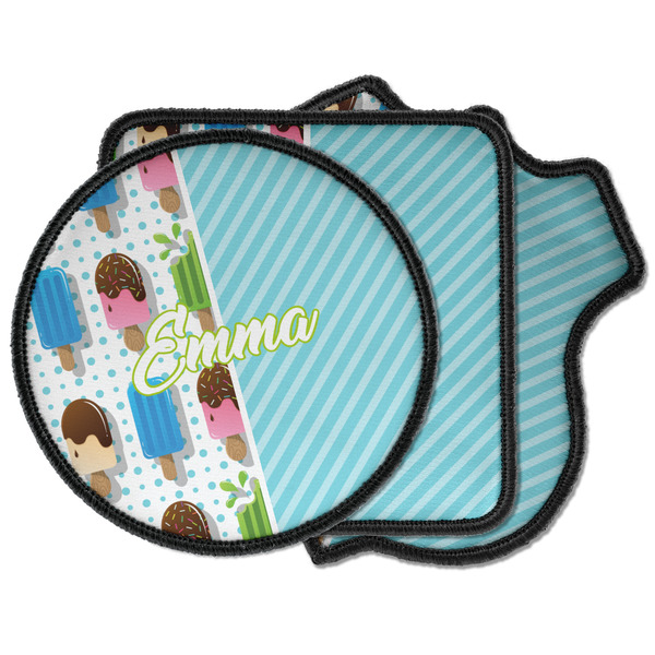 Custom Popsicles and Polka Dots Iron on Patches (Personalized)