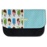 Popsicles and Polka Dots Canvas Pencil Case w/ Name or Text