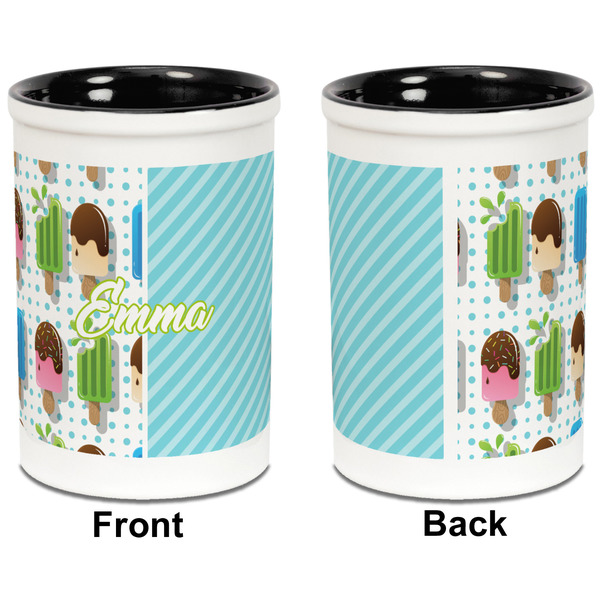 Popsicles and Polka Dots Pencil Holder - Black - approval