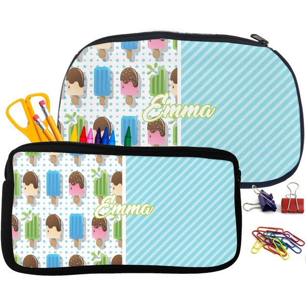 Popsicles and Polka Dots Pencil / School Supplies Bags Small and Medium