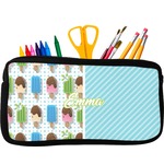 Popsicles and Polka Dots Neoprene Pencil Case - Small w/ Name or Text