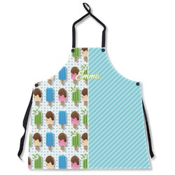 Popsicles and Polka Dots Apron Without Pockets w/ Name or Text