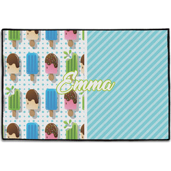 Popsicles and Polka Dots Door Mat - 36"x24" (Personalized)