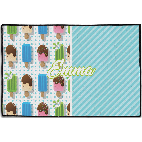 Popsicles and Polka Dots Personalized Door Mat - 36x24 (APPROVAL)