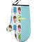 Popsicles and Polka Dots Personalized Oven Mitt - Left