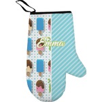 Popsicles and Polka Dots Oven Mitt (Personalized)