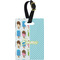 Popsicles and Polka Dots Plastic Luggage Tag - Rectangular w/ Name or Text
