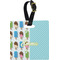 Popsicles and Polka Dots Plastic Luggage Tag - Square w/ Name or Text