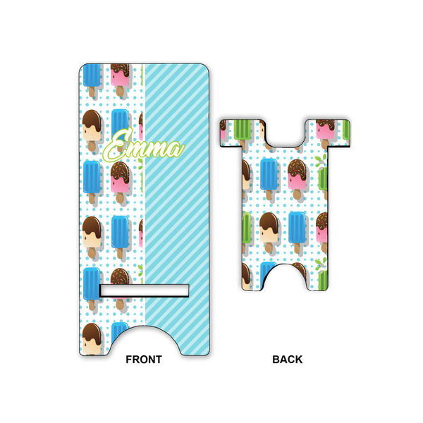 Popsicles and Polka Dots Phone Stand - Front & Back