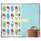 Popsicles and Polka Dots Outdoor Picnic Blanket (Personalized)