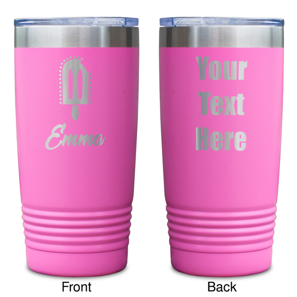 Popsicles and Polka Dots Pink Polar Camel Tumbler - 20oz - Double Sided - Approval
