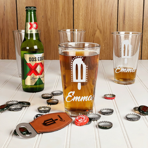 Popsicles and Polka Dots Pint Glasses - In Context